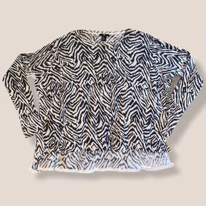 H&M Zebra Print Sweater